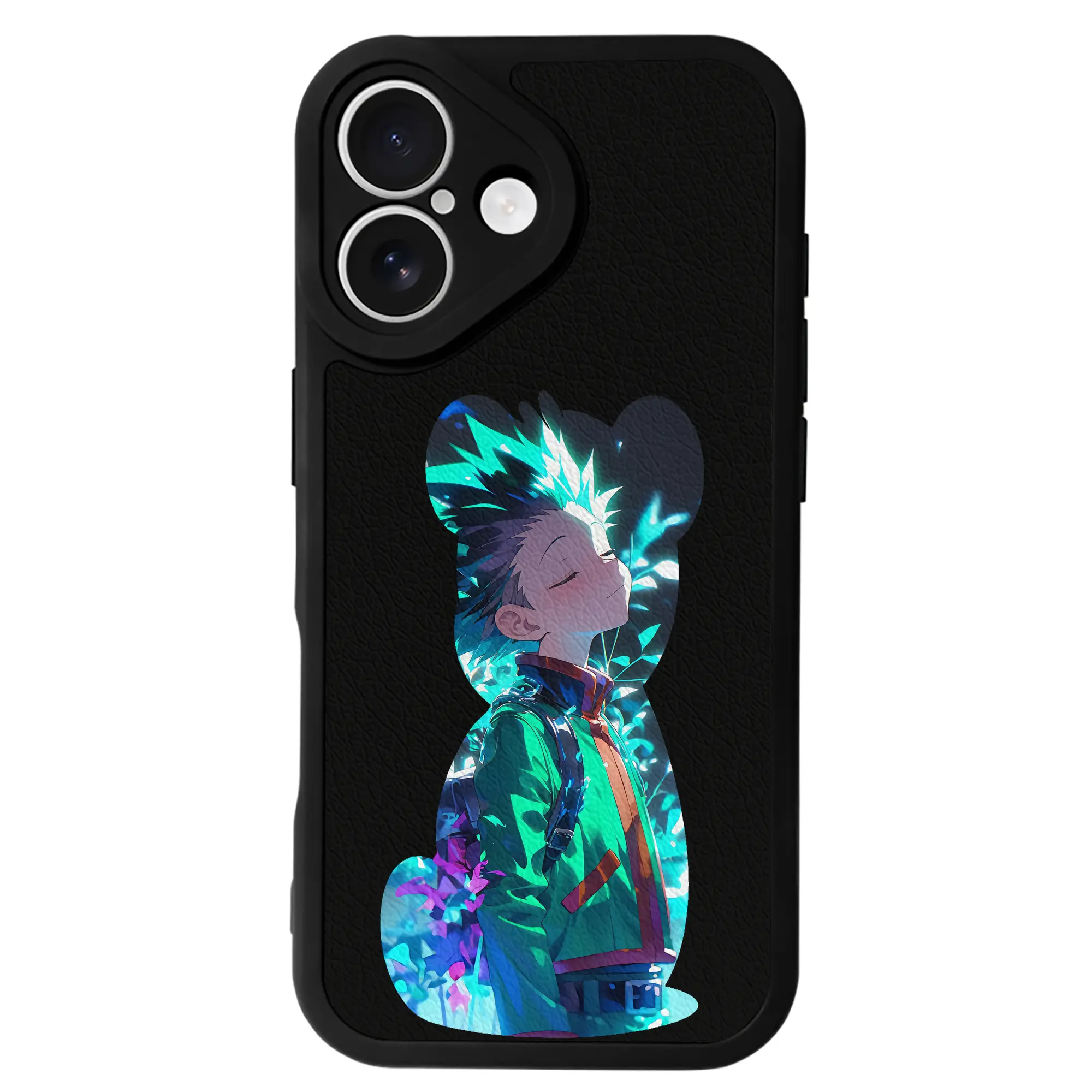 ハンター×ハンター グッズ ゴン＝フリークス - IPhone 16シリーズ対応 ・ シリコンスマホケース ・ レザー調 ・ 高精度フィット ・ 耐衝撃 ・ ワイヤレス充電対応 ・ 精密カット